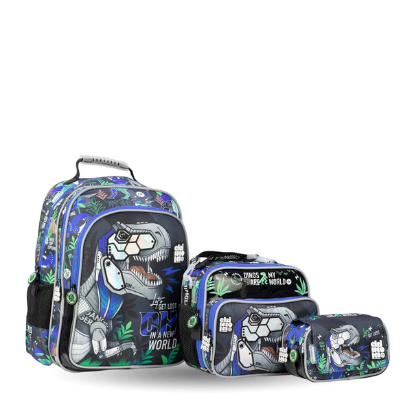 Cyber Dino School Bag Set