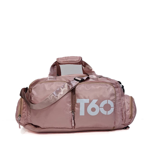 T60 Convertible Duffel Gym Bag – Pink