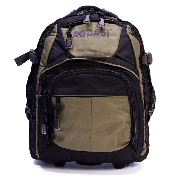 Aodasi Olive Rolling Backpack