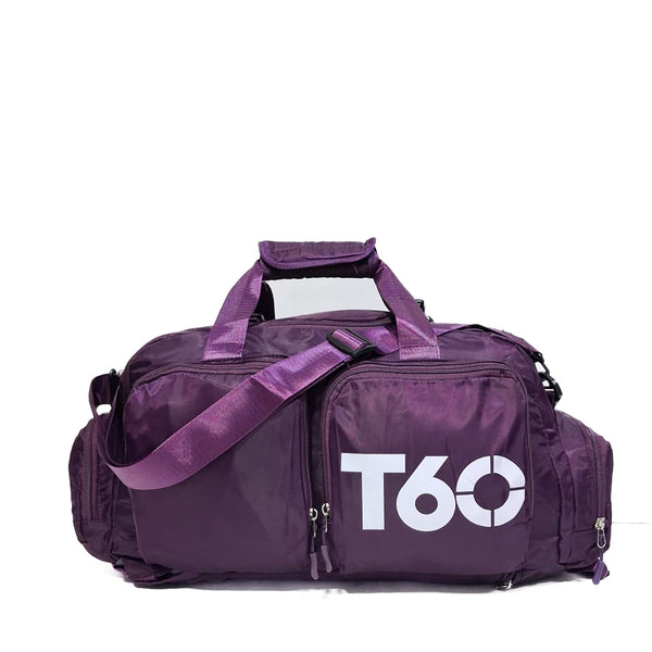 T60 Convertible Duffel Gym Bag – Purple