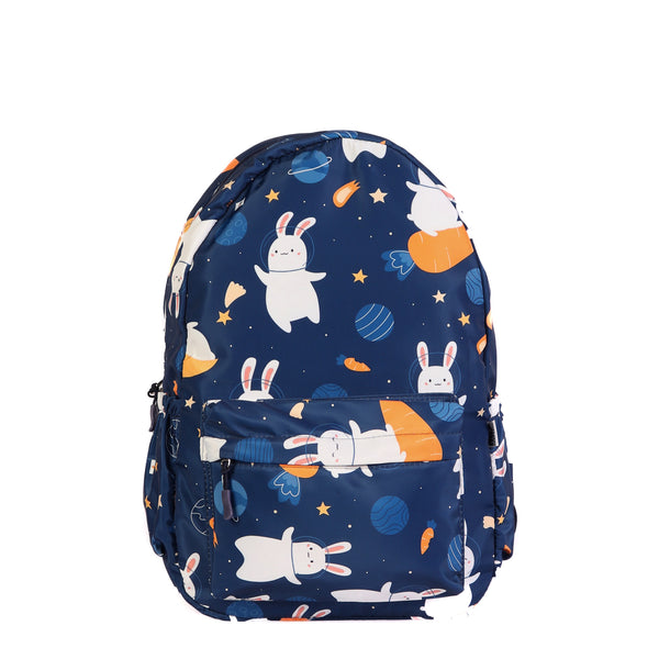 Cute Bunny Space Theme Kids Backpack