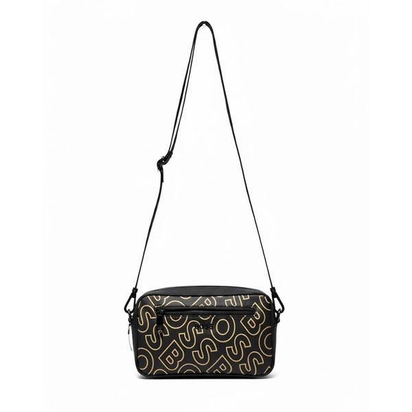 Stylish BeBoss Print Crossbody Bag Black