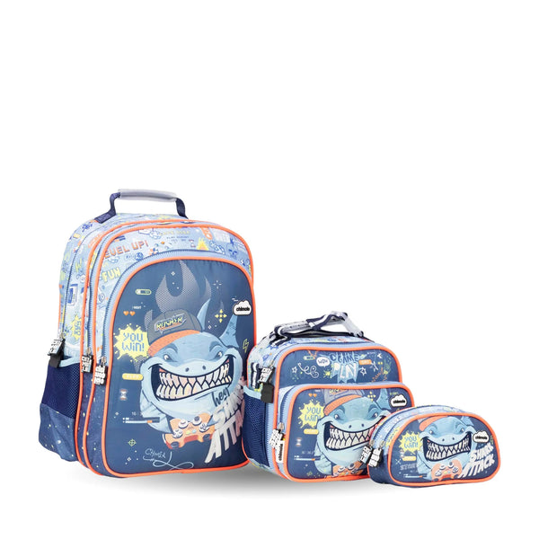 Shark Attack School Bag Set