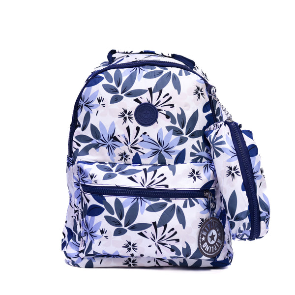Kipling Leaf Pattern Backpack