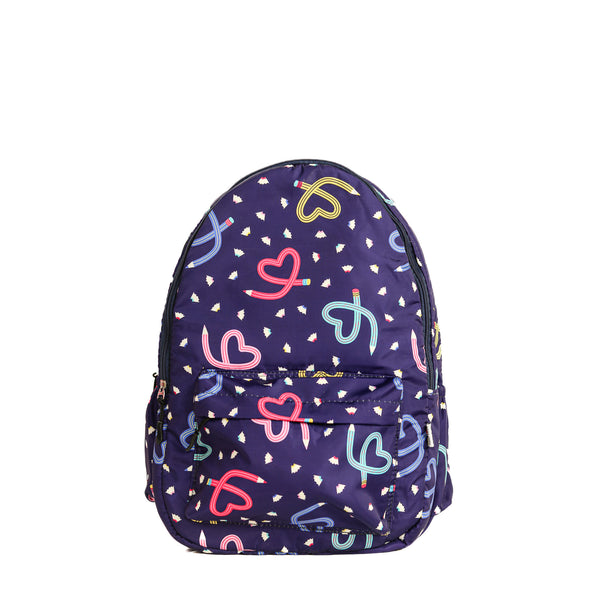 Neon Hearts Kids Backpack Large – Duo Zip