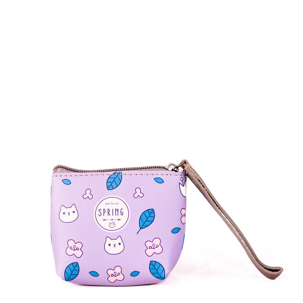 Printed Mini Coin Pouch with Wrist Strap