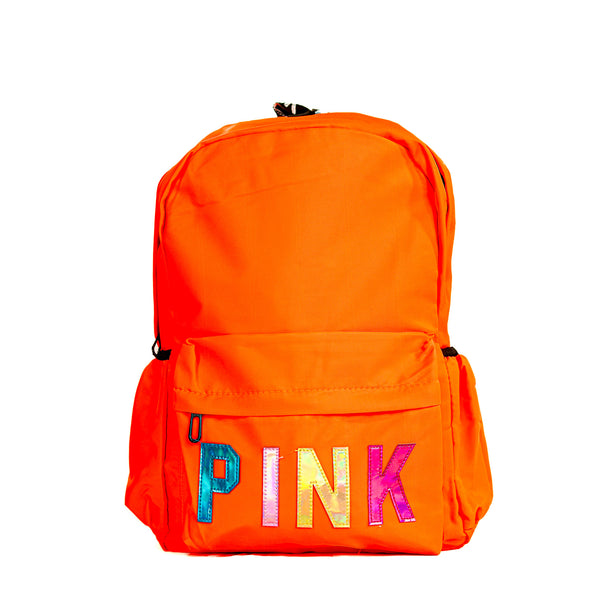 PINK Holographic Logo Backpack