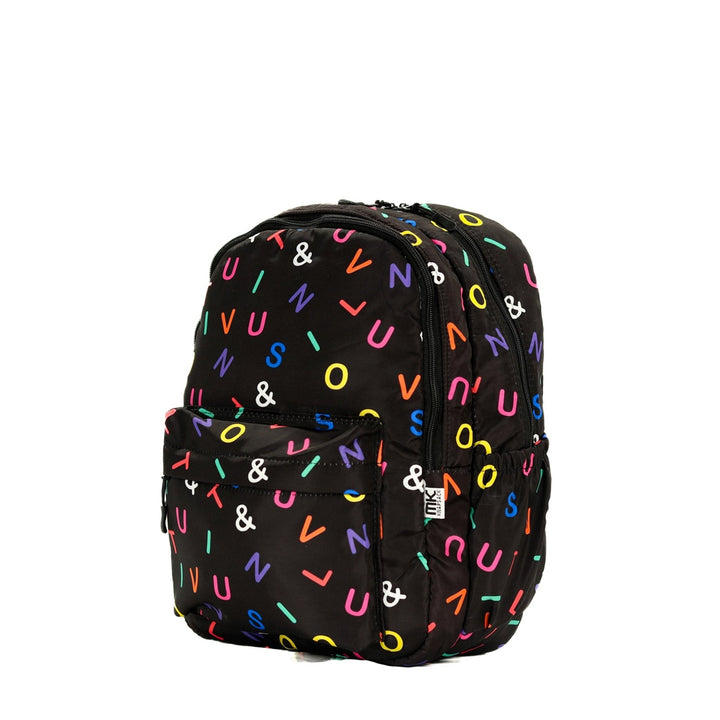 Letters Backpack MK Knapsack Letter Print School Backpack | Colorful Student Bag – Bomo ...