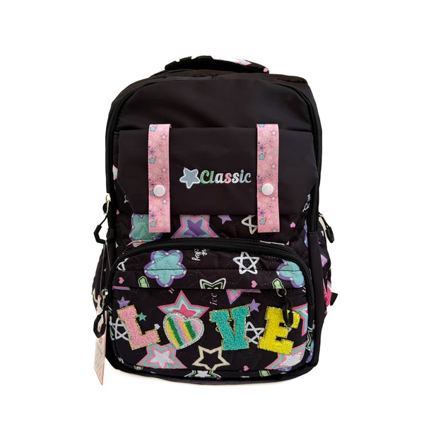 Star Patch Love Kids Backpack