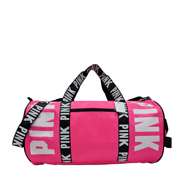 PINK Duffel Bag  (Logo Straps)